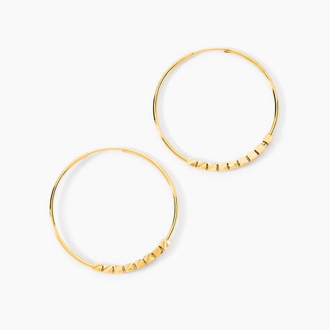 Créoles Spiro Or Jaune - Boucles d'oreilles créoles Femme | Histoire d’Or