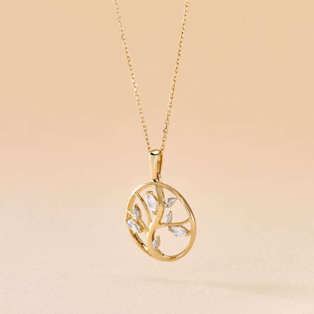 Pendentif Godolieba Or Jaune Oxyde De Zirconium - Pendentifs Femme | Histoire d’Or