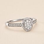 Bague Collection 1986 Or Blanc Diamant - Bagues solitaires Femme | Histoire d&rsquo;Or