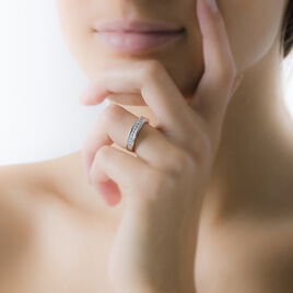 Bague Cecelia Argent Blanc Oxyde De Zirconium - Bagues avec pierre Femme | Histoire d’Or