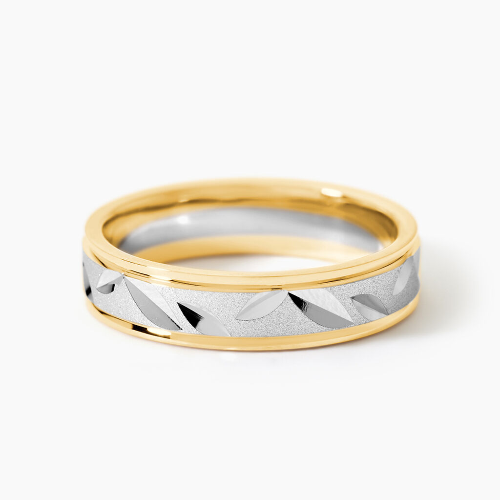 Alliance Ilki Ruban Or Bicolore - Alliances Unisex | Histoire d&rsquo;Or