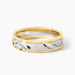 Alliance Ilki Ruban Or Bicolore - Alliances Unisex | Histoire d&rsquo;Or