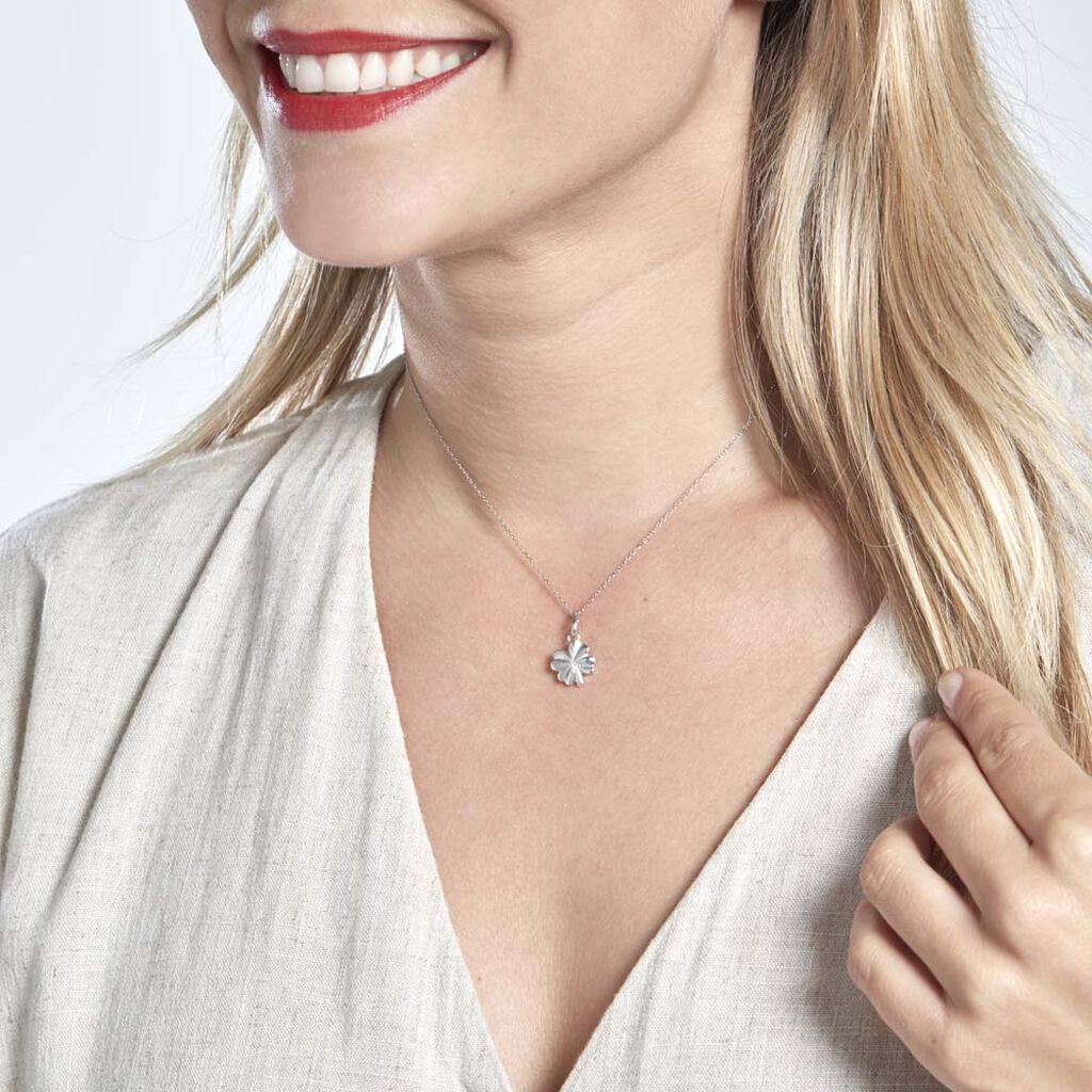 Pendentif Meylin Argent Blanc - Pendentifs Femme | Histoire d’Or