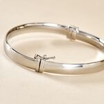 Bracelet Jonc Thaira Argent Blanc - Bracelets joncs Femme | Histoire d&rsquo;Or