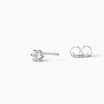 Boucles D'oreilles Puces Allison Argent Blanc Oxyde De Zirconium - Boucles d'oreilles fantaisie Femme | Histoire d&rsquo;Or