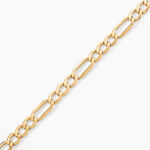 Bracelet Or Jaune Maille Altern&eacute;e - Bracelets cha&icirc;ne Homme | Histoire d&rsquo;Or