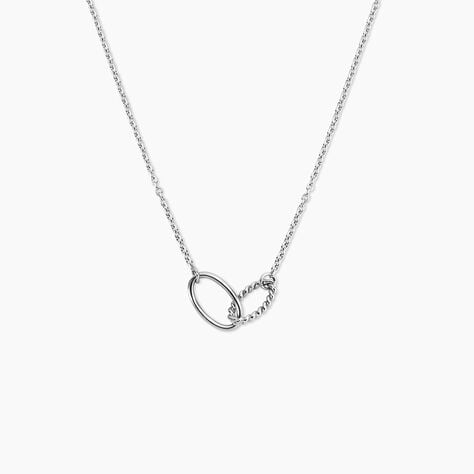 Collier Cherise Argent Blanc - Colliers fantaisie Femme | Histoire d&rsquo;Or