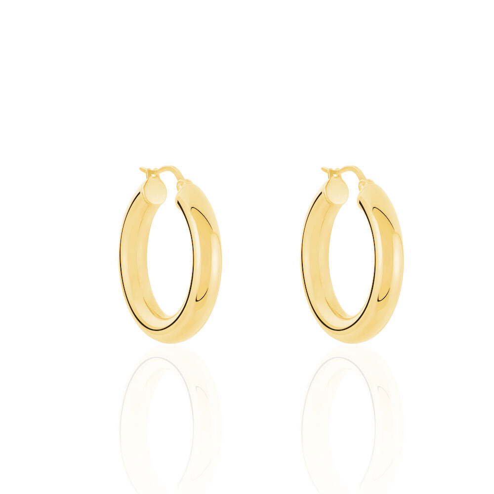 Boucles d oreilles cr oles Acier Inoxydable Jaune Histoire d Or