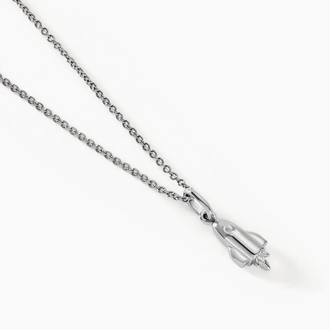 Collier Raven Argent Blanc - Ras de cou Femme | Histoire d&rsquo;Or
