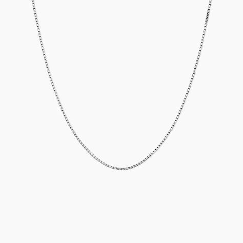 Cha&icirc;ne Alyze Argent Blanc - Chaines Femme | Histoire d&rsquo;Or