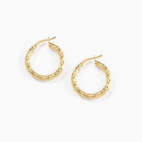 Cr&eacute;oles Udara Or Jaune - Boucles d'oreilles cr&eacute;oles Femme | Histoire d&rsquo;Or