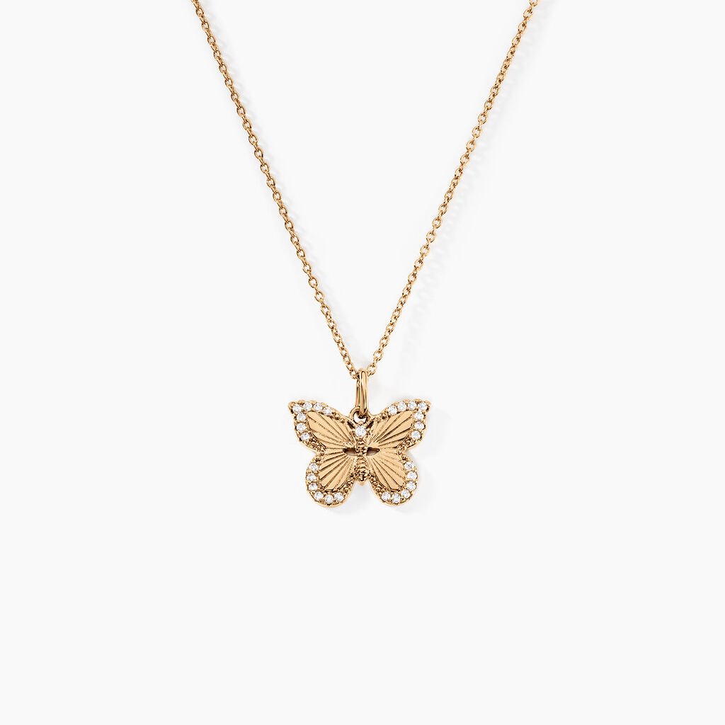 Collier Dixie Plaqué Or Doré Oxyde De Zirconium - Colliers Femme | Histoire d’Or