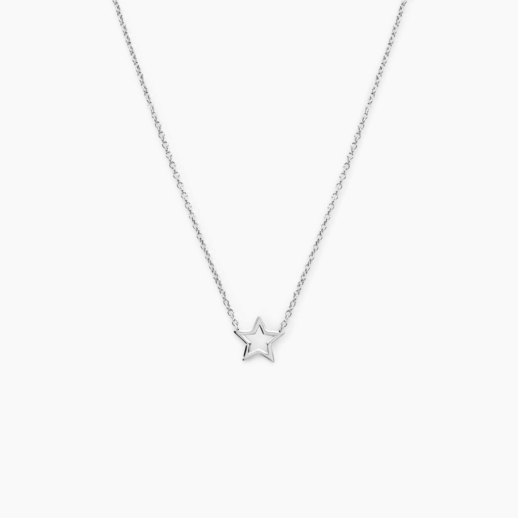 Collier Bess Argent Blanc - Colliers fantaisie Femme | Histoire d&rsquo;Or