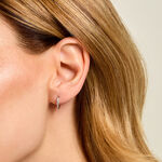 Cr&eacute;oles Kemila Argent Blanc Oxyde De Zirconium - Boucles d'oreilles cr&eacute;oles Femme | Histoire d&rsquo;Or