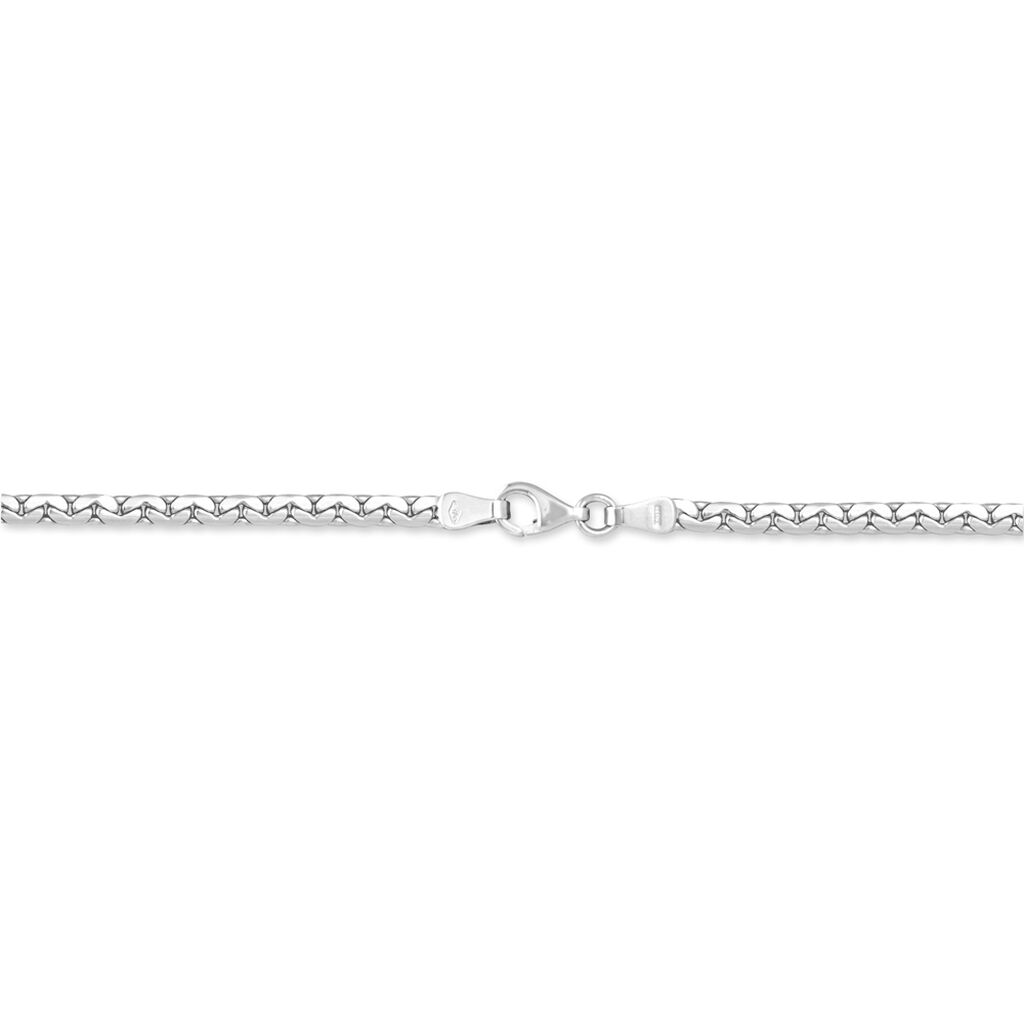 Collier Ivy Maille Haricot Or Blanc - Chaines Femme | Histoire d’Or