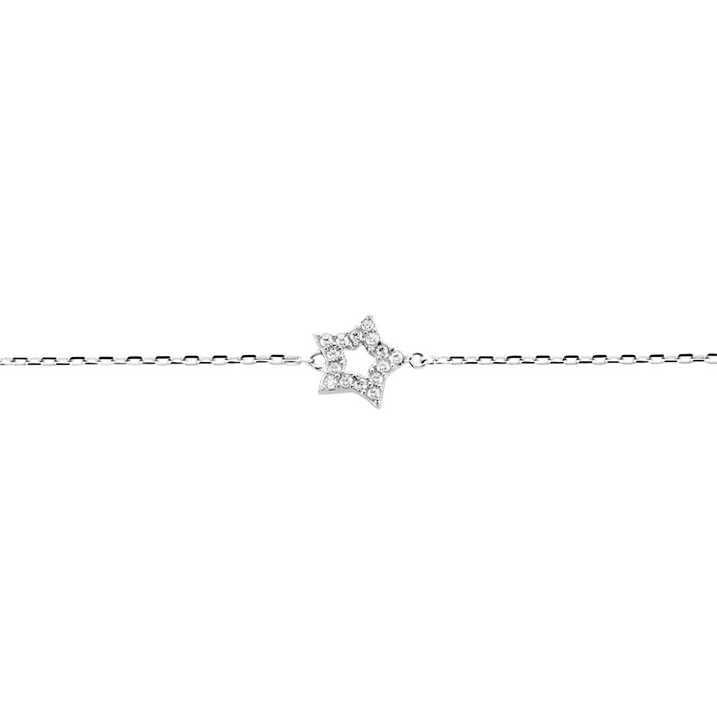 Bracelet Stamatia Argent Blanc Oxyde De Zirconium - Bracelets Femme | Histoire d’Or