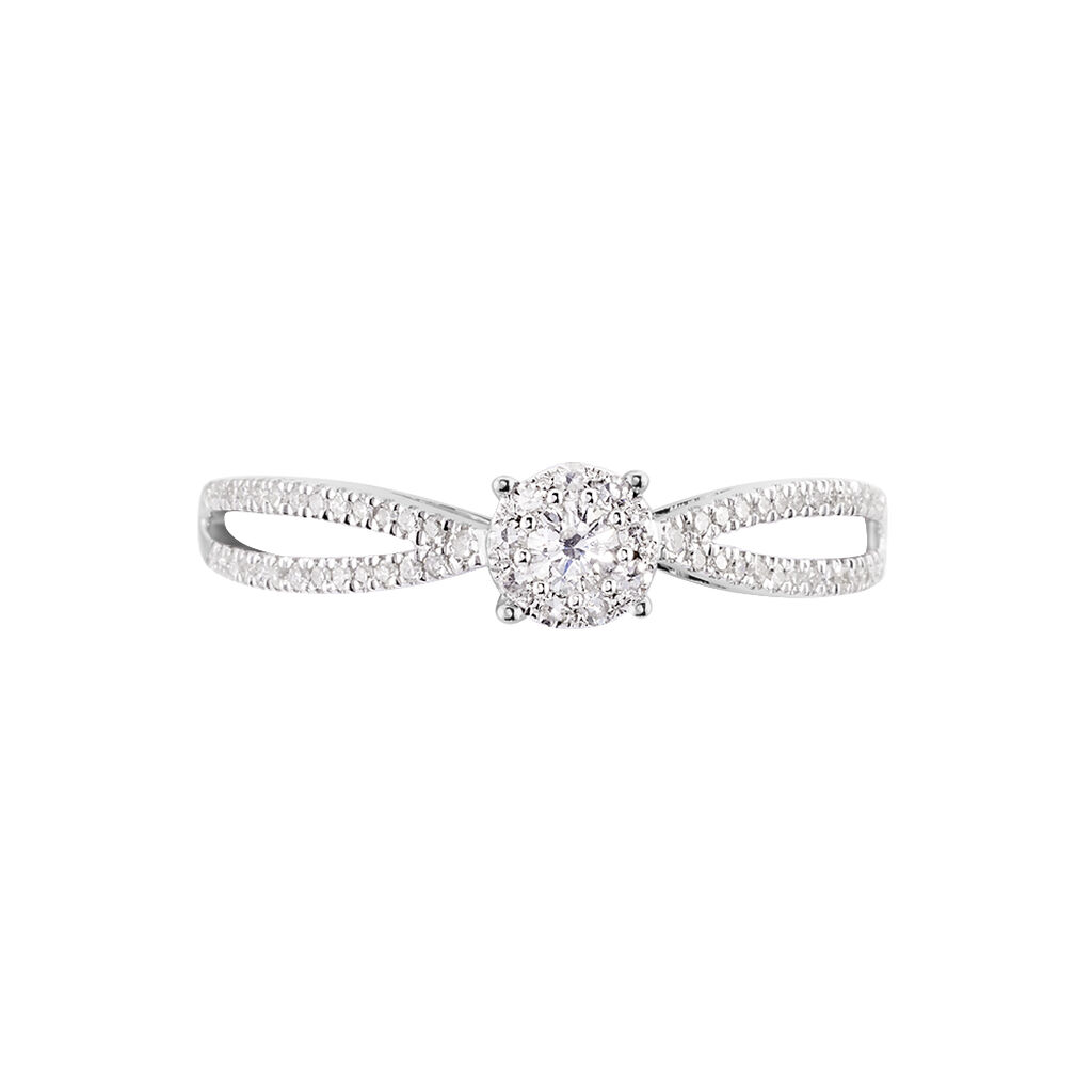 Bague Orphee Or Blanc Diamant - Bagues avec pierre Femme | Histoire d’Or