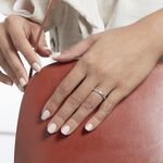 Alliance Elberta Or Blanc Diamant - Alliances Unisex | Histoire d&rsquo;Or