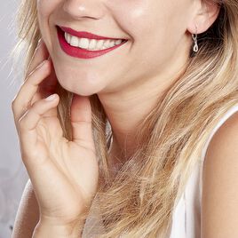 Boucles D'oreilles Pendantes Ursela Or Blanc Diamant - Boucles d'oreilles pendantes Femme | Histoire d’Or