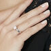 Bague Solitaire Charlene Or Blanc Diamant Synthetique - Bagues solitaires Femme | Histoire d’Or
