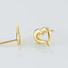 Boucles D'oreilles Puces Anne-maudae Coeurs Or Jaune - Clous d'oreilles Femme | Histoire d’Or