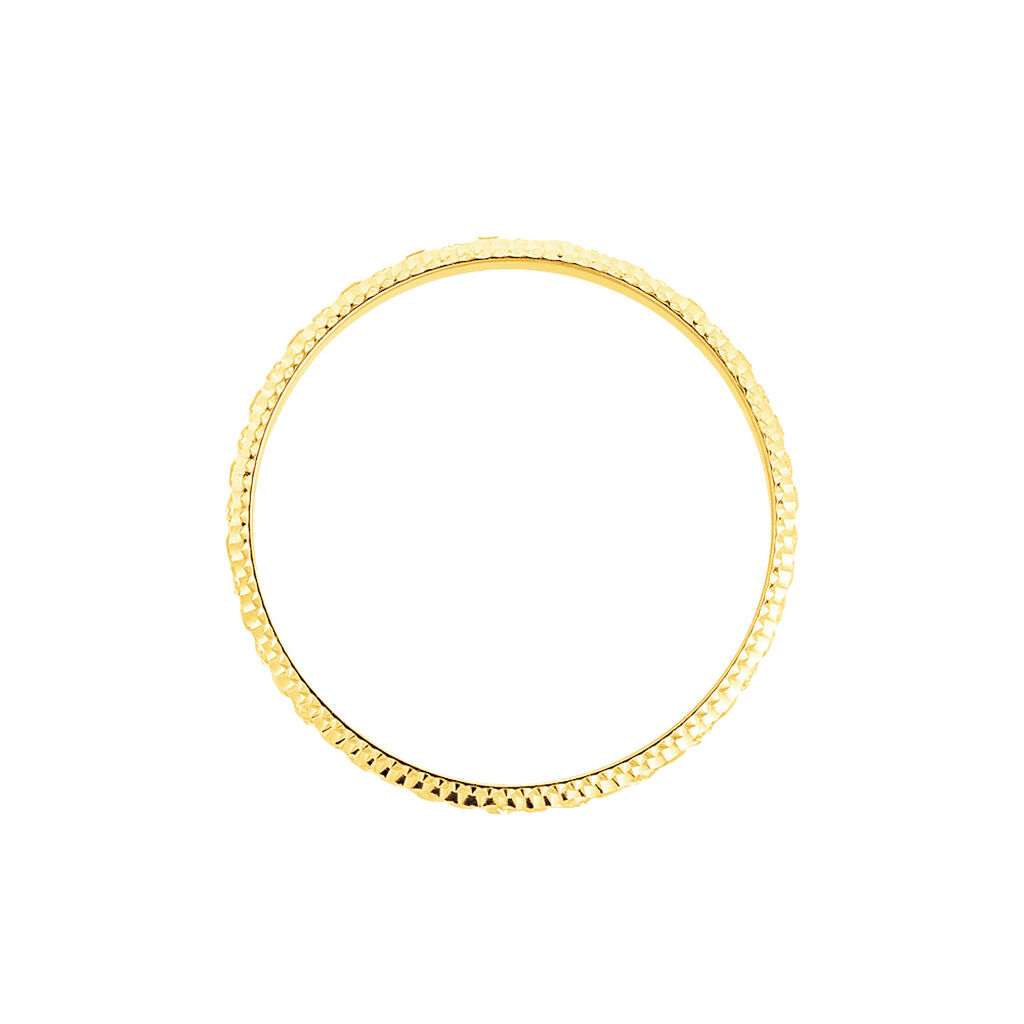 Alliance Fantaisie Diamantee Ruban Plat Or Jaune - Alliances Famille | Histoire d’Or