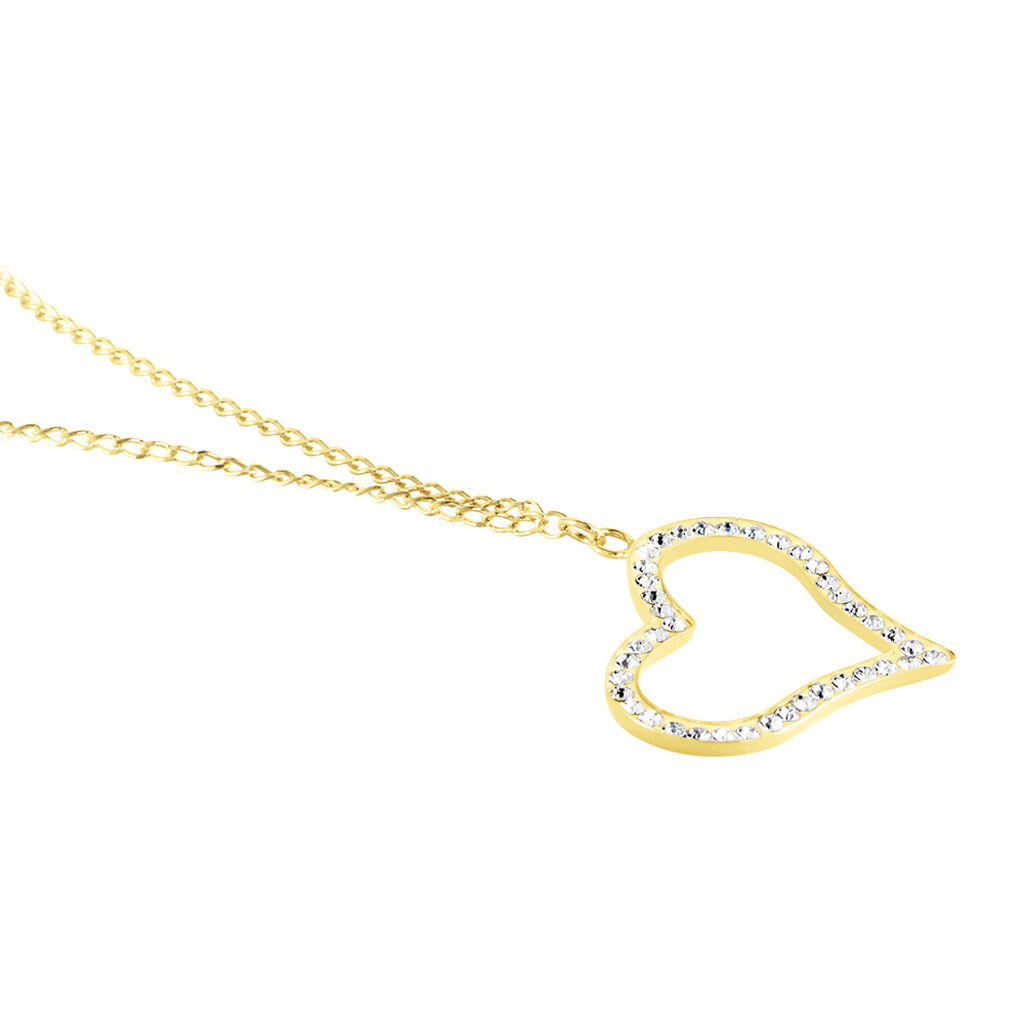 Collier Sallie Or Jaune Strass - Colliers Femme | Histoire d’Or