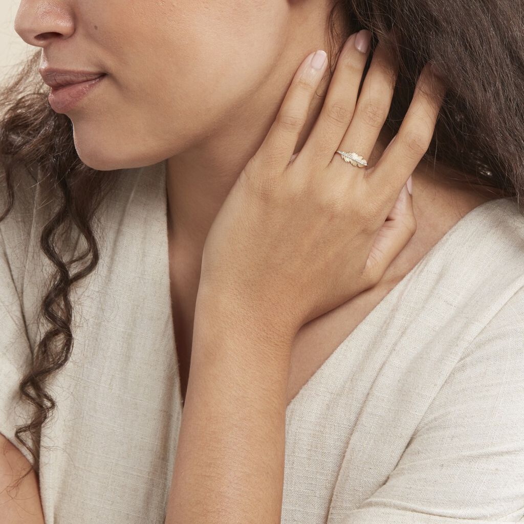 Bague Paola Or Jaune Diamant - Bagues avec pierre Femme | Histoire d’Or