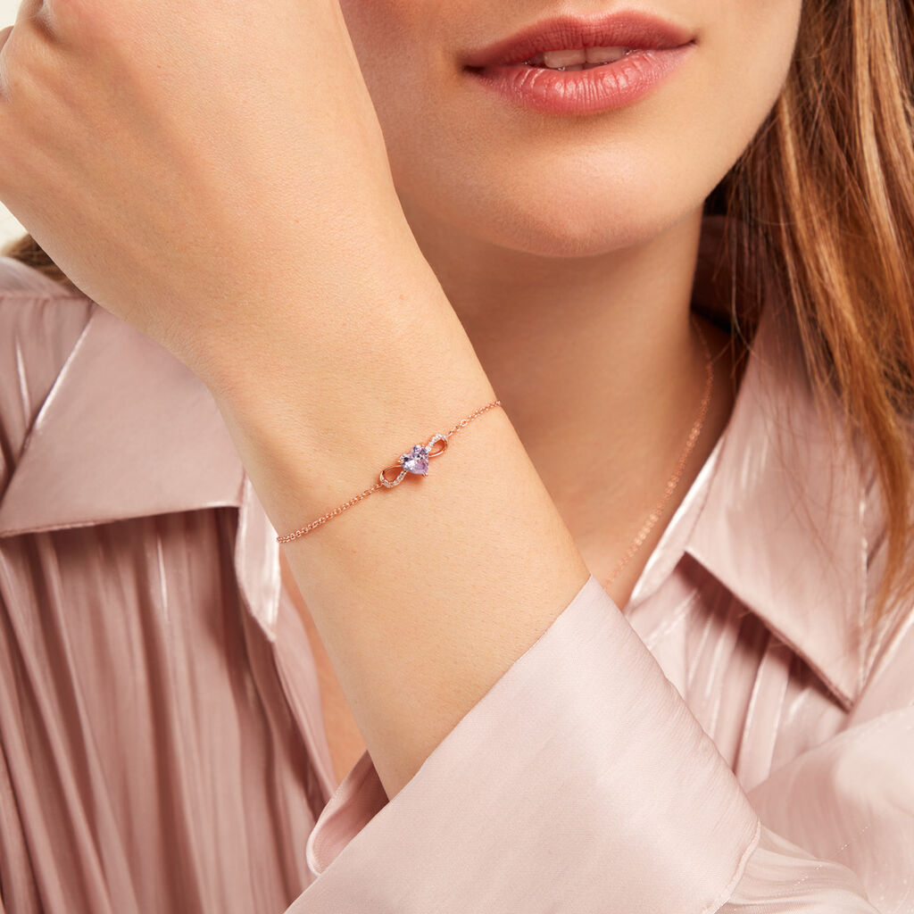 Bracelet Atieno Argent Rose Oxyde De Zirconium - Bracelets Femme | Histoire d’Or