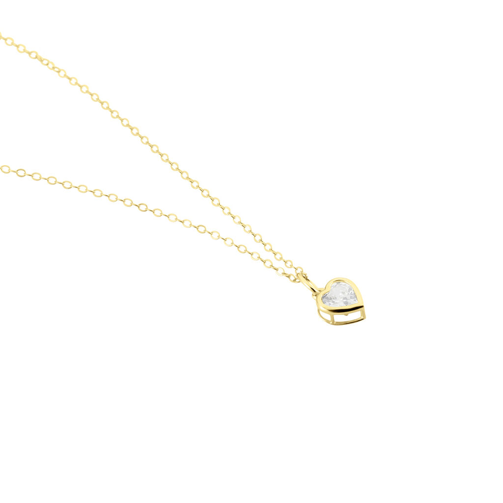 Collier Or Jaune Idony Oxyde De Zirconium - Colliers Femme | Histoire d’Or
