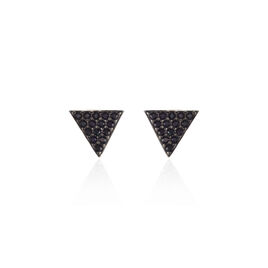 Boucles D'oreilles Puces Amellia Argent Rose Oxyde De Zirconium - Boucles d'oreilles fantaisie Femme | Histoire d’Or