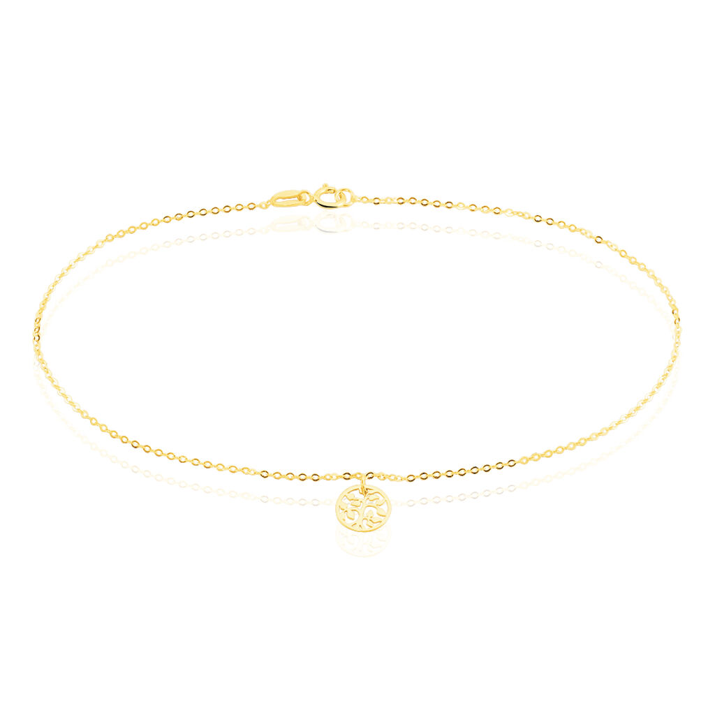 Chaîne De Cheville Arbre De Vie Or Jaune - Bijoux Arbre de vie Femme | Histoire d’Or
