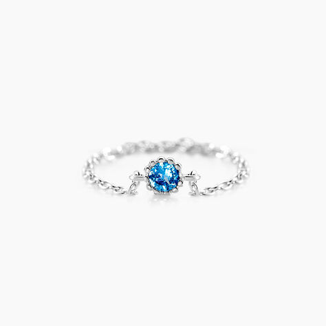 Bague Chaine Rio Selaron Argent Oxyde De Zirconium - Bagues solitaires Femme | Histoire d’Or