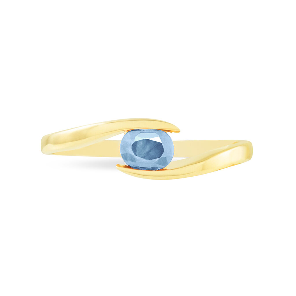 Bague Camilia Or Jaune Topaze - Bagues solitaires Femme | Histoire d’Or