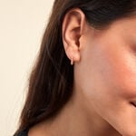 Cr&eacute;oles Rio Argent Rose Oxyde De Zirconium - Boucles d'oreilles cr&eacute;oles Femme | Histoire d&rsquo;Or