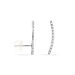 Bijoux D'oreilles Eleana Or Blanc Oxyde De Zirconium - Ear cuffs Femme | Histoire d’Or