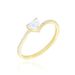 Bague Solitaire Or Jaune Sabeen Oxyde De Zirconium
