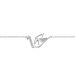 Bracelet Origami Argent Blanc Oxyde De Zirconium - Bracelets fantaisie Femme | Histoire d’Or