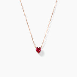 Collier Kelvyn Argent Rose Oxyde - Colliers Coeur Femme | Histoire d’Or