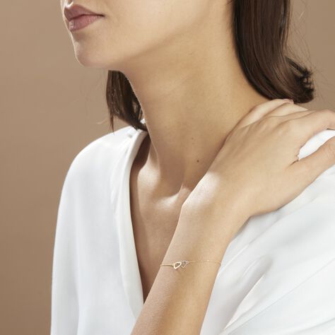 Bracelet Eleno Or Bicolore - Bracelets Coeur Femme | Histoire d’Or