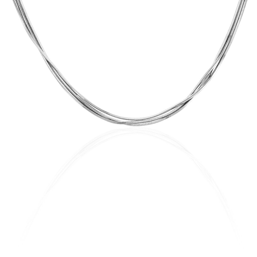 Collier Benedicta Argent Blanc - Colliers Femme | Histoire d’Or