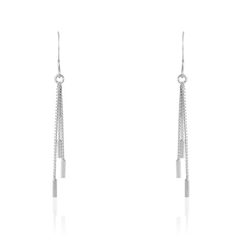 Boucles D'oreilles Pendantes Ginevra Argent Blanc - Boucles d'oreilles fantaisie Femme | Histoire d’Or