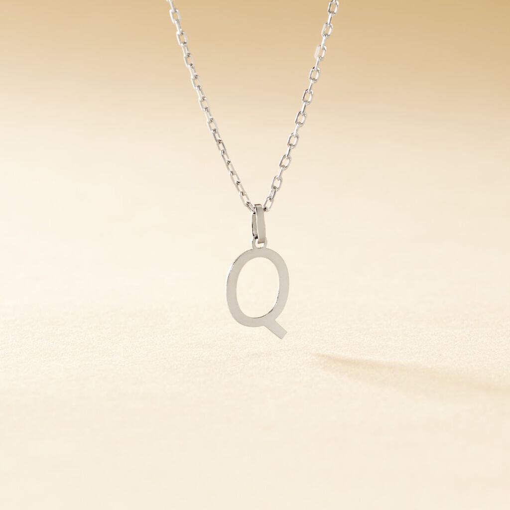 Pendentif Ionia Lettre Or Blanc - Pendentifs Famille | Histoire d&rsquo;Or