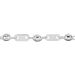 Bracelet Pomeline Maille Grain De Cafe Et Plaquettes Argent Blanc - Bracelets chaîne Homme | Histoire d’Or