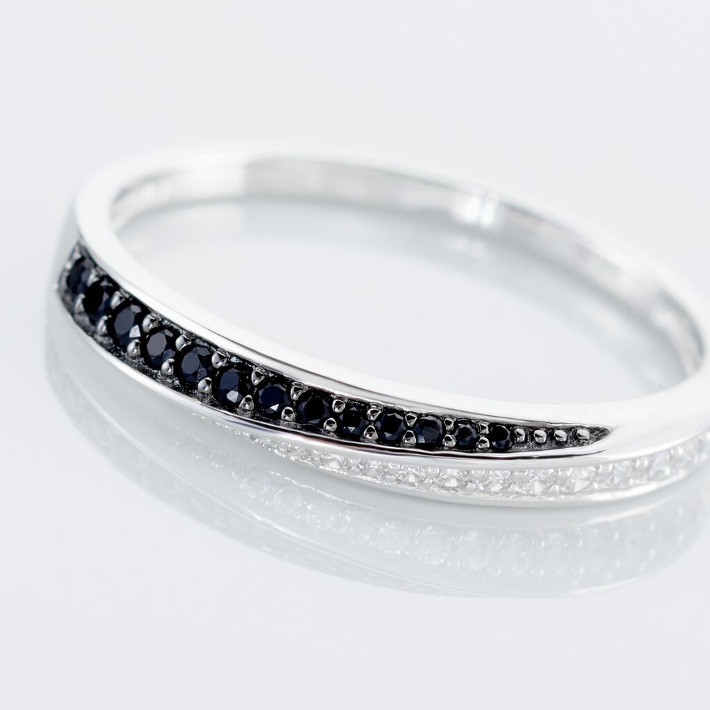 Bague Argent Blanc Agoston Oxydes De Zirconium - Bagues avec pierre Femme | Histoire d’Or