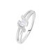 Bague Lyse Argent Blanc Oxyde De Zirconium