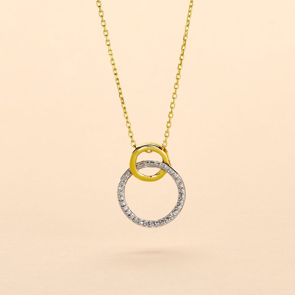 Collier Or Bicolore Achan Diamants - Colliers Femme | Histoire d’Or