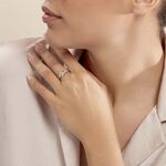 Bague Auberi Plaqu&eacute; Or Jaune Oxyde De Zirconium - Bagues solitaires Femme | Histoire d&rsquo;Or