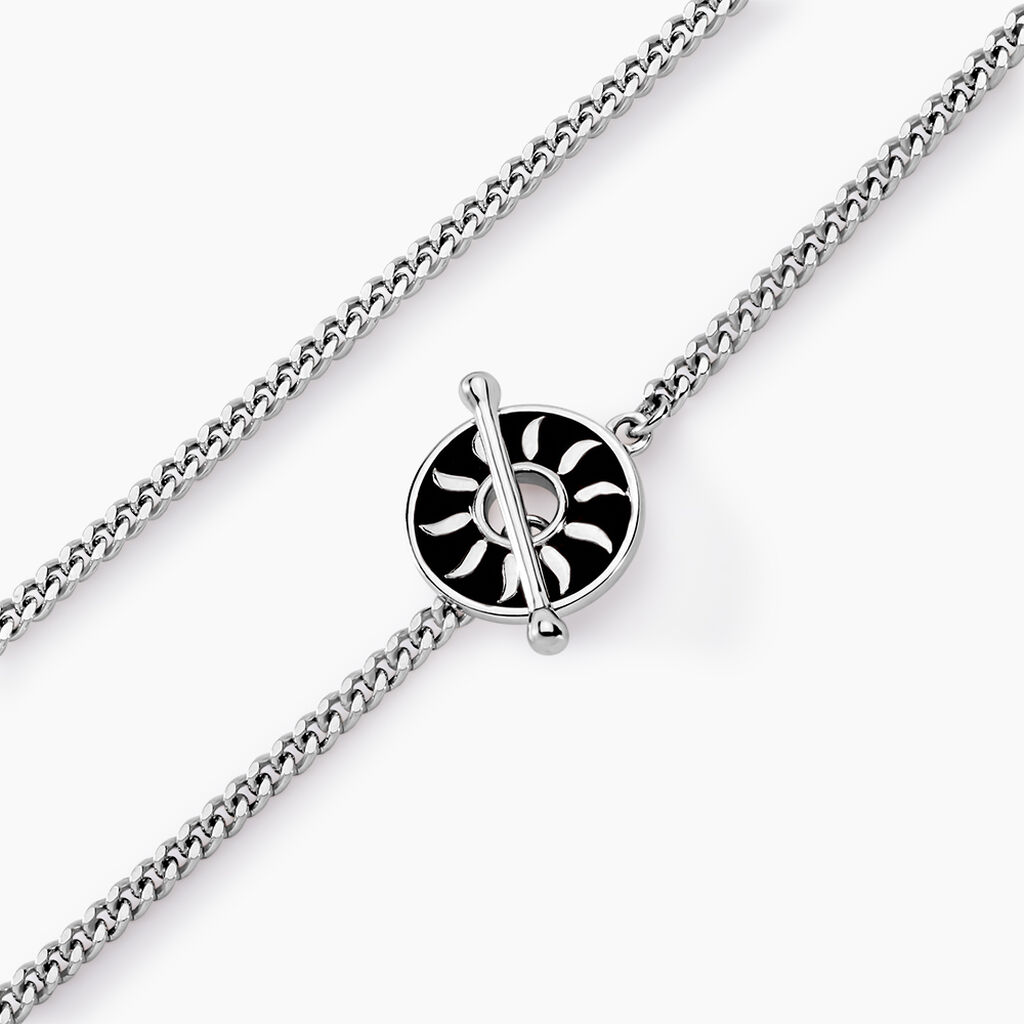 Bracelet Keenan Argent Blanc - Bracelets Homme | Histoire d’Or