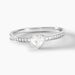 Bague Solitaire Mathylda Argent Blanc Oxyde De Zirconium - Bagues solitaires Femme | Histoire d’Or